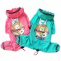 Small Dogs Clothes Pets Pucca Club Hooded Raincoat - M