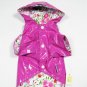 Pink Dog Rain Jacket Hoodie Coat Parka
