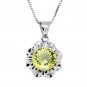 New Natural Green Bracelet Emerald Necklace Lemon Stone