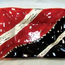Fused glass serving plate