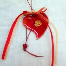 Fused red/gold small heard