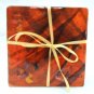 Fused glass tiger coasters