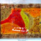 Fused glass plate