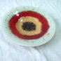 ''Red Eye'' fused glass bowl