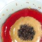 ''Red Eye'' fused glass bowl