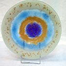 ''Blue Eye'' fused glass bowl