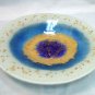 ''Blue Eye'' fused glass bowl