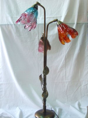 Fused glass 3 tier light