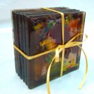 Fused glass coasters