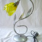 Olive branch fused glass light