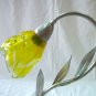 Olive branch fused glass light