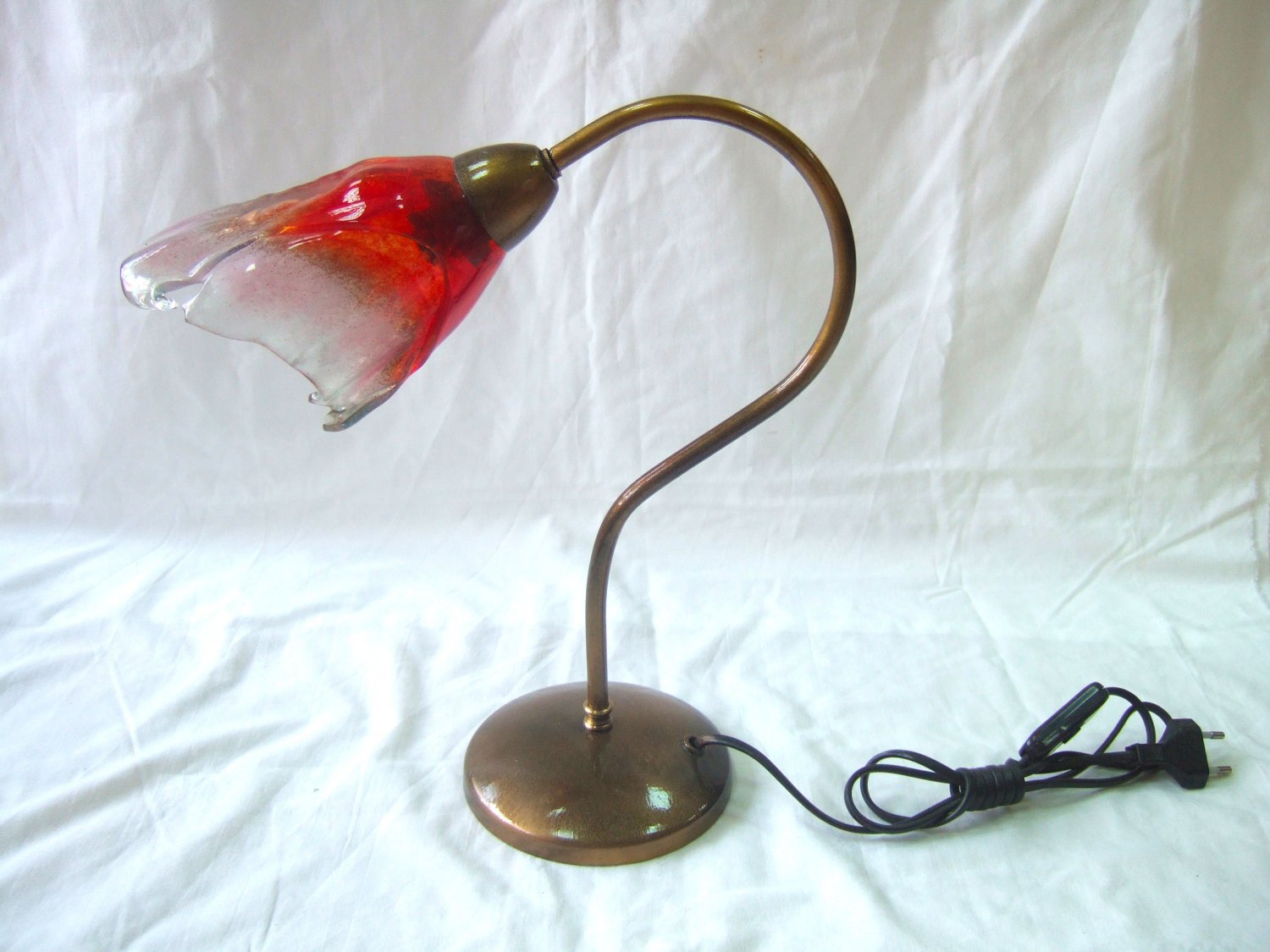 Fused glass desk light