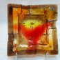 Fused glass ashtray
