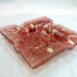 Fused glass metallic dust ashtray
