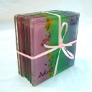 Fused glass coasters