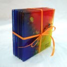 Fused glass coasters