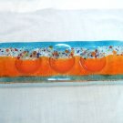Fused glass candleholder