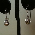 PETITE Sun SOLID 925 SOLID Sterling Silver Dangle Earrings-HANDMADE