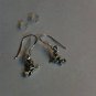 HANDMADE Witch-on-a-Broom PETITE Dangle Earrings SOLID Sterling Silver