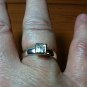 0.45ctw GENUINE White Topaz Ring SOLID 925 Sterling Silver Size 6