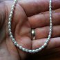 White Pearl Strand Necklace Adjustable 925 Sterling Silver Spring Ring Clasp