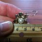 7mm Pearl Flower Design Dangle Earrings 925 Sterling Silver