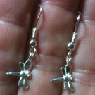 Dragonfly PETITE Dangle Earrings HANDMADE 925 Sterling Silver