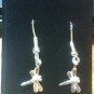 Dragonfly PETITE Dangle Earrings HANDMADE 925 Sterling Silver