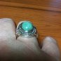 NATURAL Mint Green Chalcedony Cabochon Ring 925 Sterling Silver Size 7.5