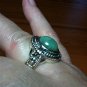 NATURAL Mint Green Chalcedony Cabochon Ring 925 Sterling Silver Size 7.5