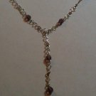 .925 Sterling Silver Amethyst Lariat Necklace Uniquely Designed BOMA Brand