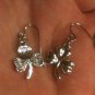 Shamrock Dangle Drop Earrings Handmade Hypoallergenic Stainless Steel Ear Wires