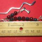 Natural Jade Beads Dog & Bone Charms Dangle - SilverTone Mini Bookmark Handmade
