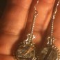 Natural Russian Astrophyllite Dangle Drop Earrings .925 Sterling Silver