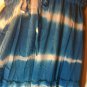 Rayon Blue & White Tye Died Sleeveless Maxi Dress Plus Size 3x XXX J-Gee Brand