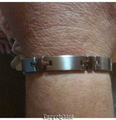 Titanium Men's Bracelet Length 8.5 inch, 8.5
