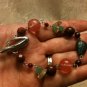 Multi Natural Gemstone Bracelet Length 7.5 inch .925 Sterling Silver