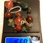Multi Natural Gemstone Bracelet Length 7.5 inch .925 Sterling Silver