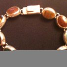 Estate Natural Multi Gemstone Bracelet .925 Sterling Silver 37.5 Gm Length 7.5"