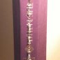 Dangling Heart Charm, Swarovski Beads Gold Tone MINI Bookmark Handmade