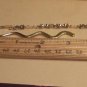 Dangling Heart Charm, Swarovski Beads Gold Tone MINI Bookmark Handmade