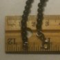 925 Sterling Silver Double Bale Sliding Pendant Natural Onyx Beaded Necklace 18"