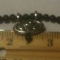 925 Sterling Silver Double Bale Sliding Pendant Natural Onyx Beaded Necklace 18"
