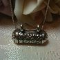 11.30 Grams .925 Silver ORNATELY Designed Sliding Pendant w/Necklace Double Bale