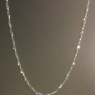 Twisted Herringbone Necklace ITALIAN .925 Sterling Silver Length 16" Width 2mm
