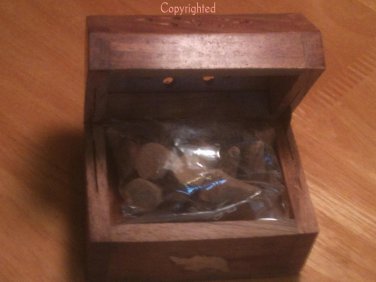 Hinged Box Incense Burner with Incense Cones Rhino Motif Font & Back SHIPS FREE!