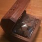 Hinged Box Incense Burner with Incense Cones Rhino Motif Font & Back SHIPS FREE!