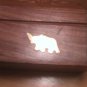 Hinged Box Incense Burner with Incense Cones Rhino Motif Font & Back SHIPS FREE!
