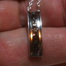 Natural Smokey Quartz Sliding Pendant with Necklace 18" 925 Sterling Silver