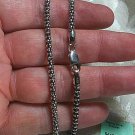 .925 Sterling Silver 5.60 Grams 2.5mm Popcorn Style Necklace Italian Length 16"